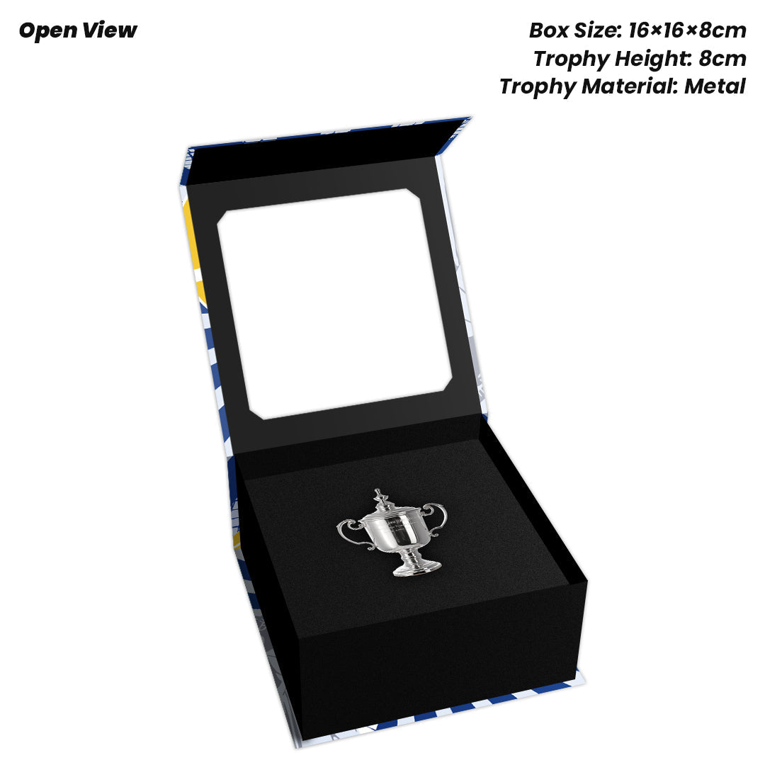 Tennis Trophy Box Men Grand Slam Set Metal Trophy 8cm