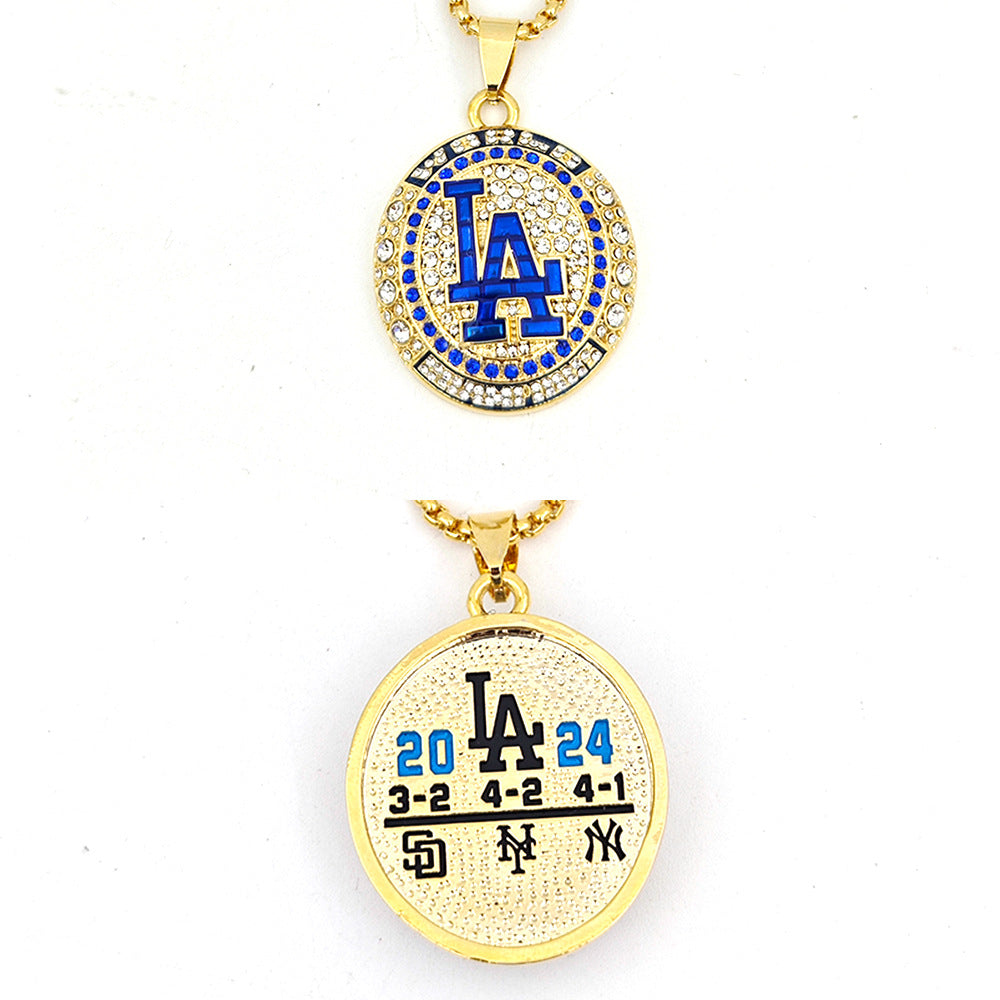 2024 LA Los Angeles Dodgers WS World Series CHAMPIONSHIP Ring Necklace 29