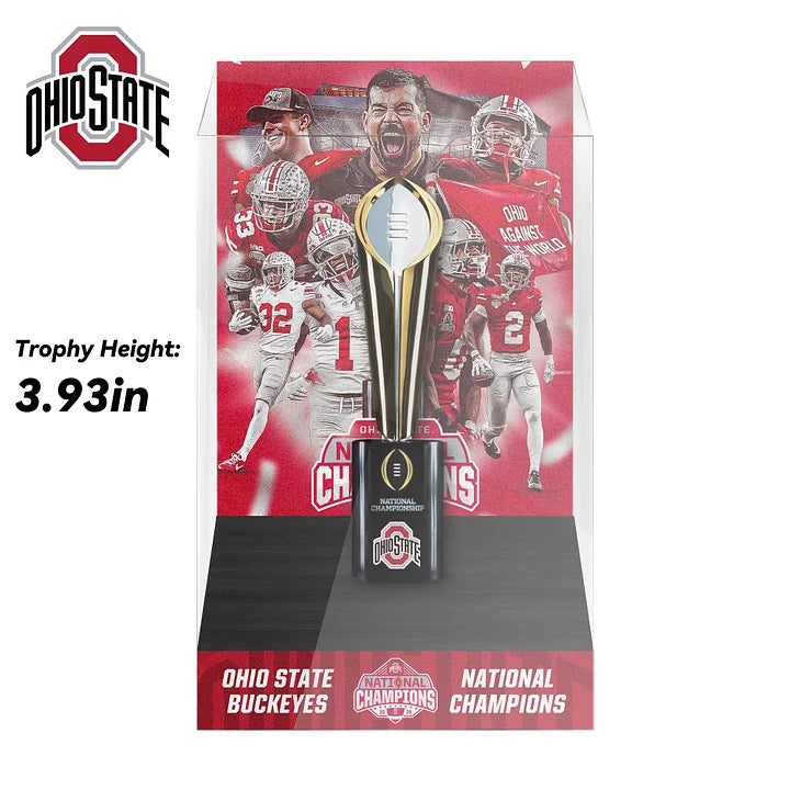 2025 Ohio State Buckeyes National Championship Trophy Display Case