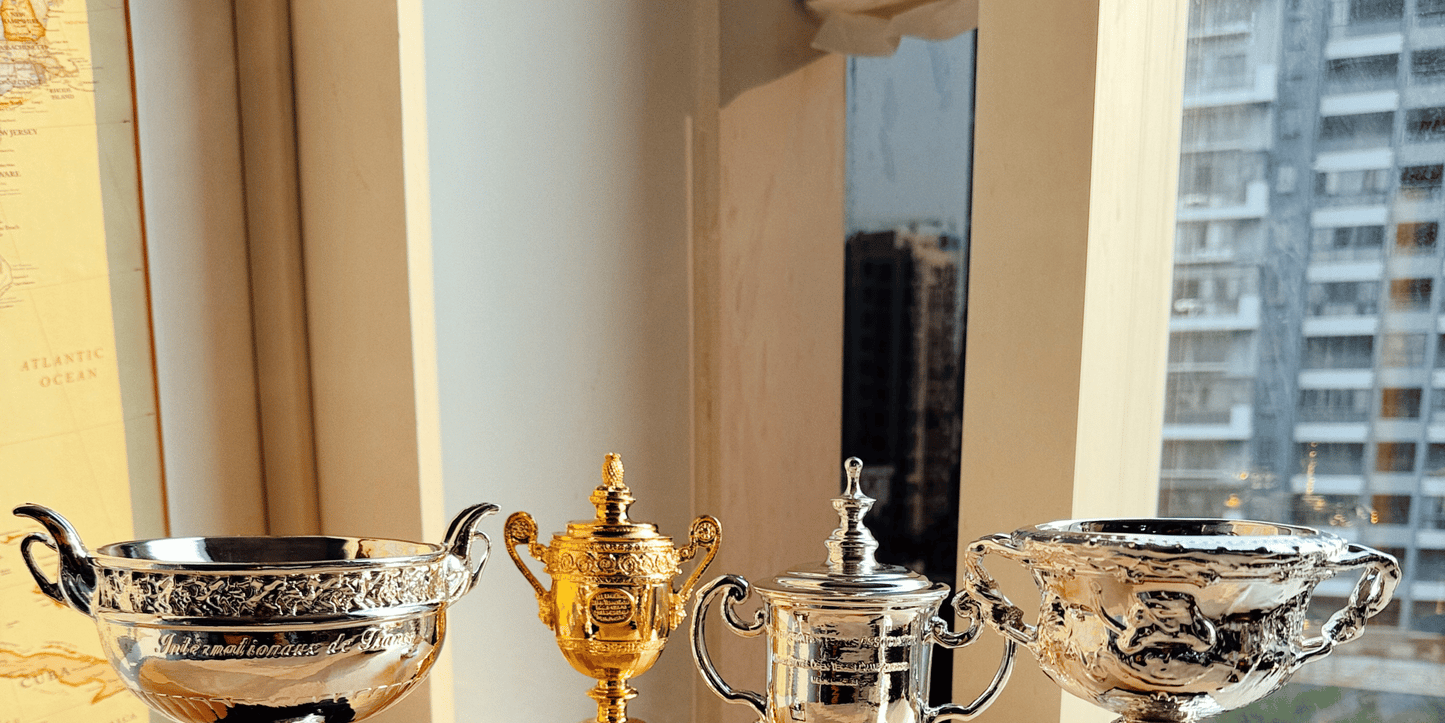 Tennis Trophy Men Grand Slam Trophy 16cm Resin