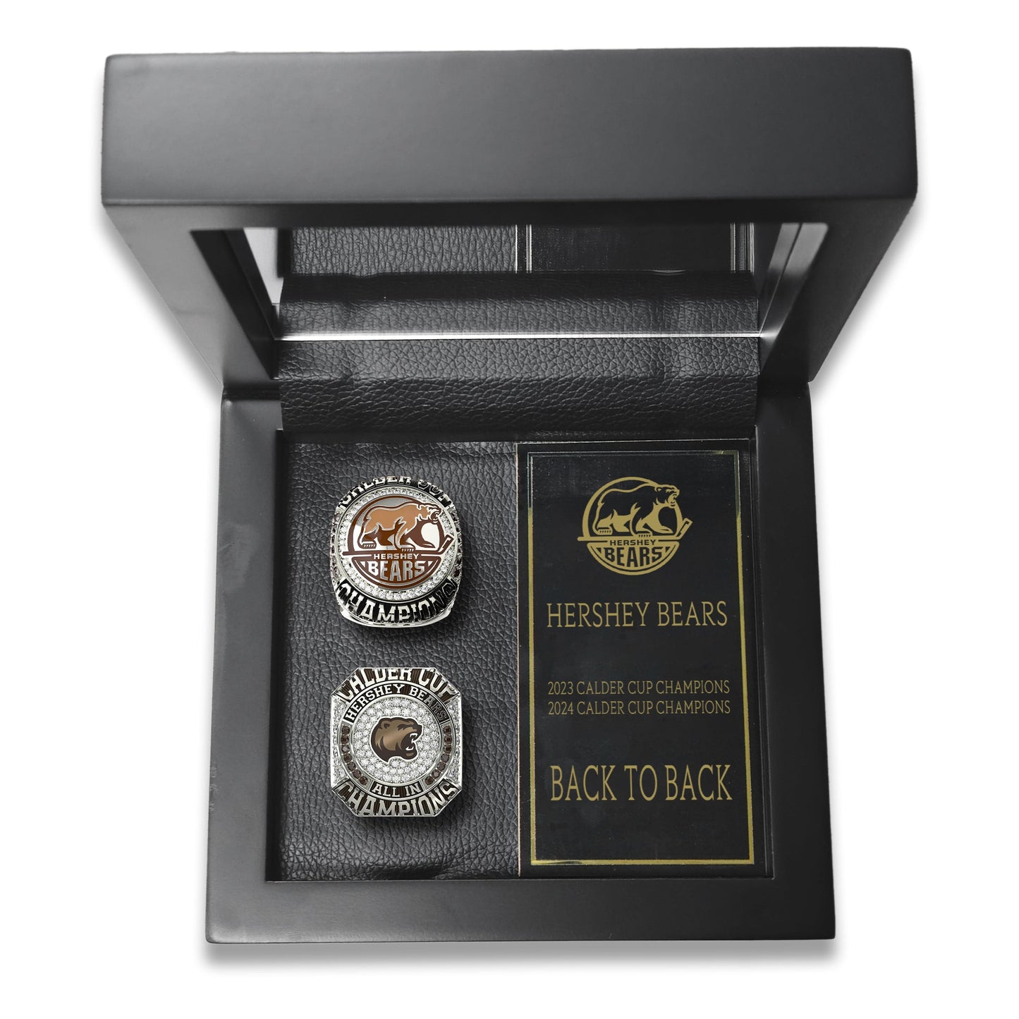 Hershey Bears AHL Championship Ring Championship 2 Rings Box