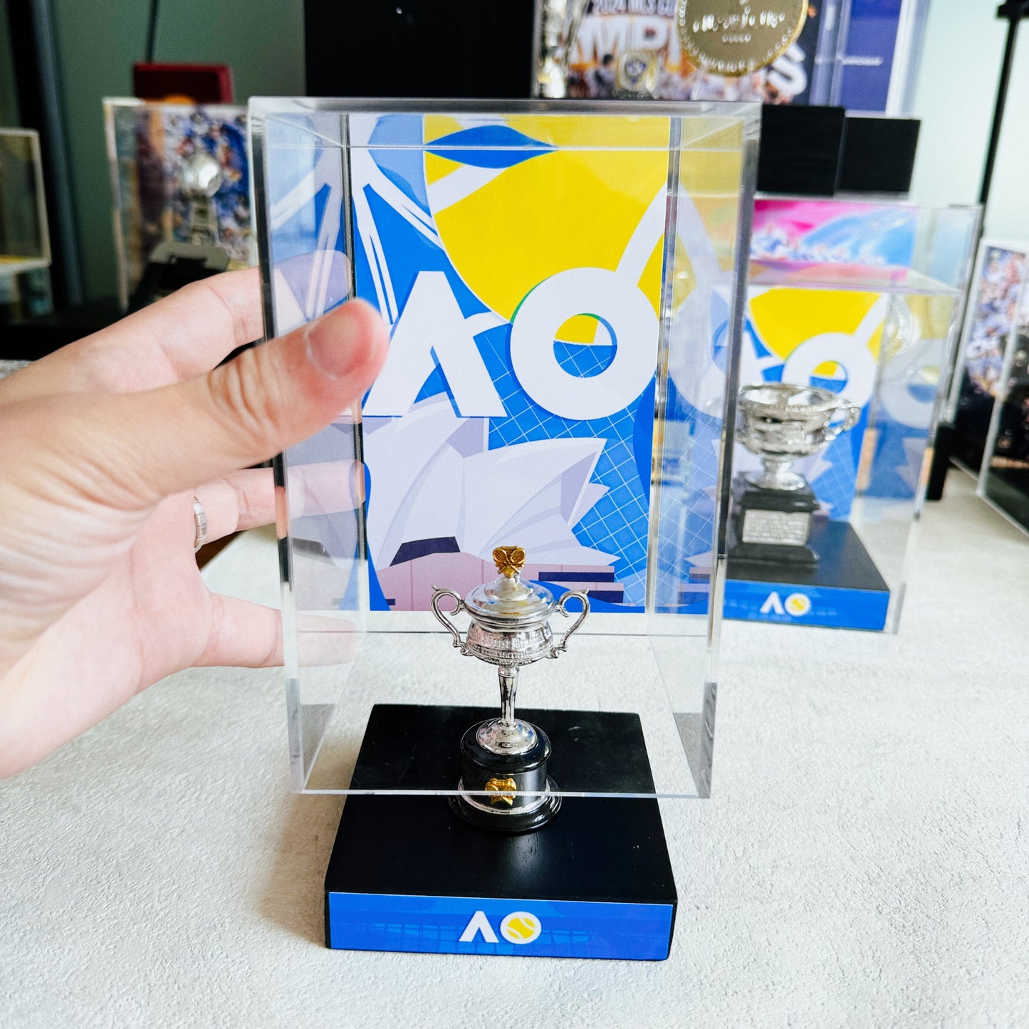 The Australian Open Women`s Singles Tennis Trophy Display Case