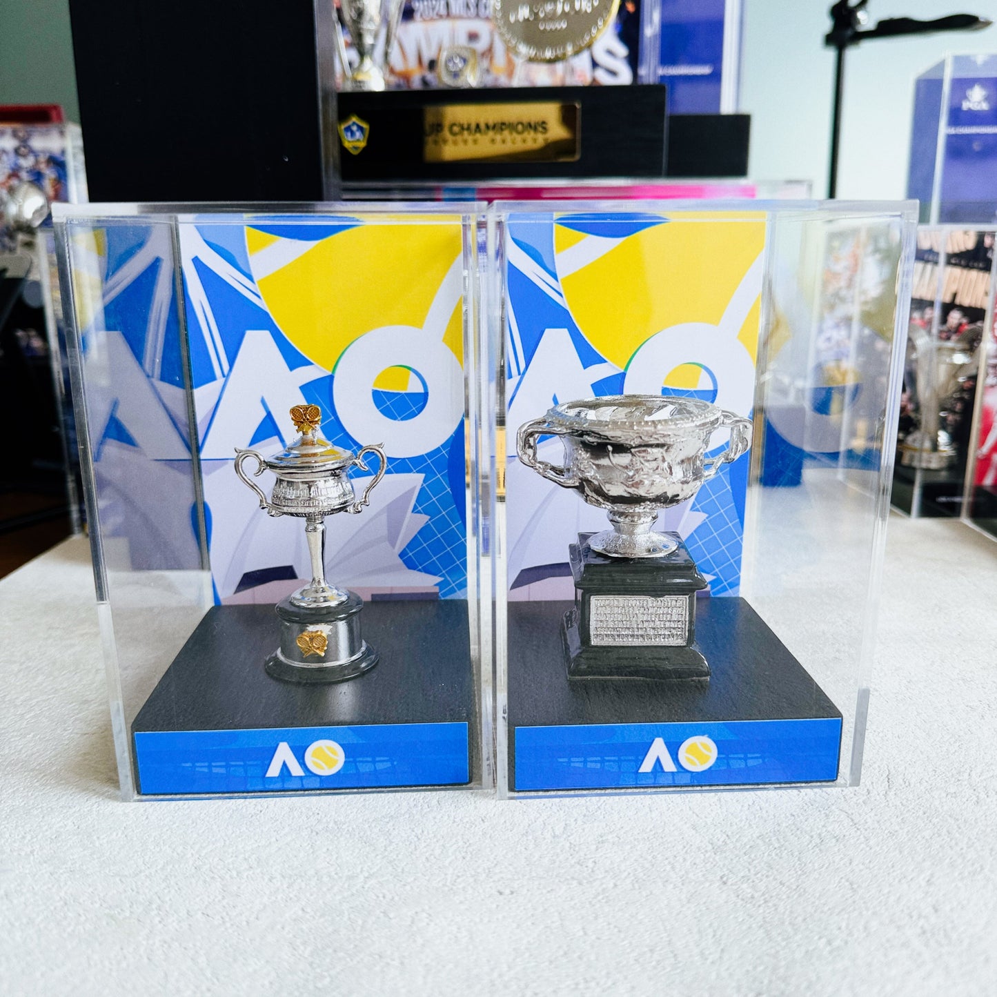 The Australian Open Women`s Singles Tennis Trophy Display Case