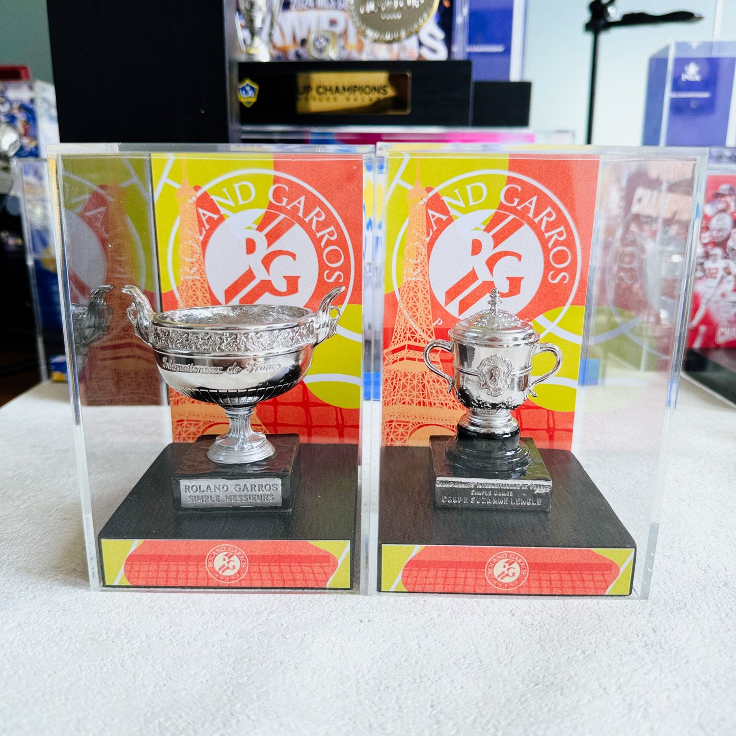 Roland Garros French Open Tennis Men's Champions Trophy Display Case