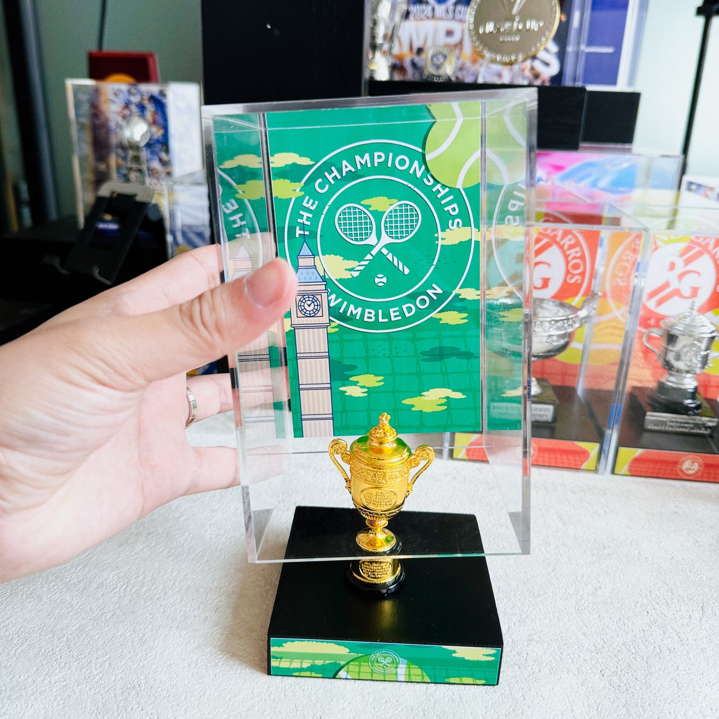 Wimbledon Trophy England Open Tennis Trophy Grand Slam Display Case