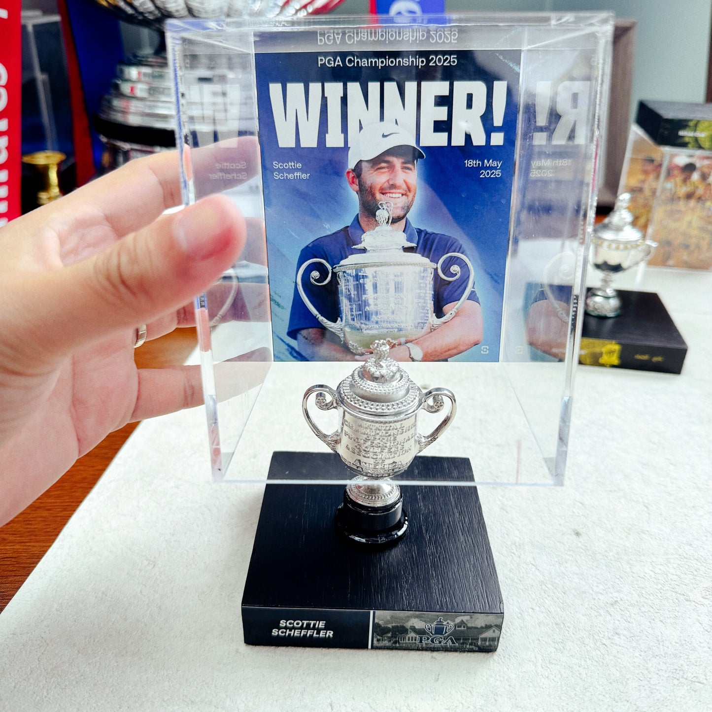 PGA Championship Trophy Display Case