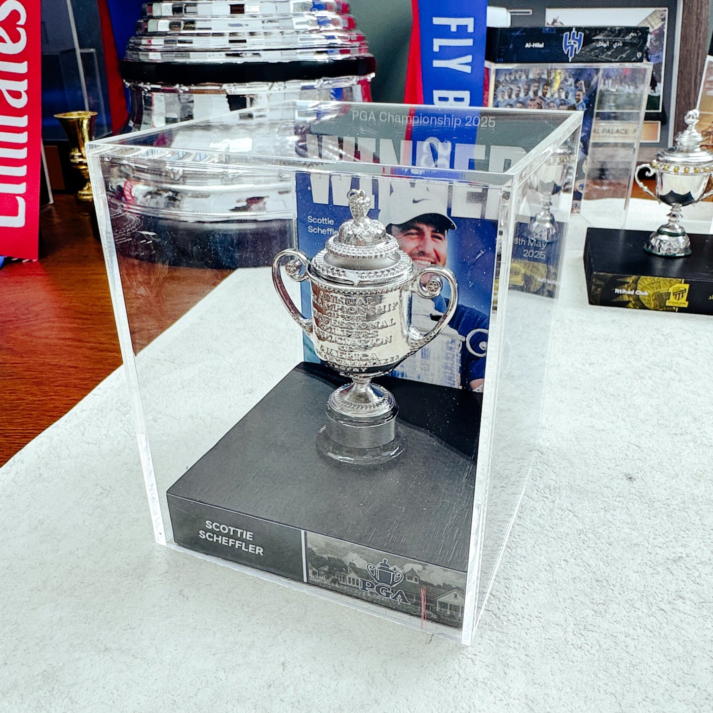 PGA Championship Trophy Display Case