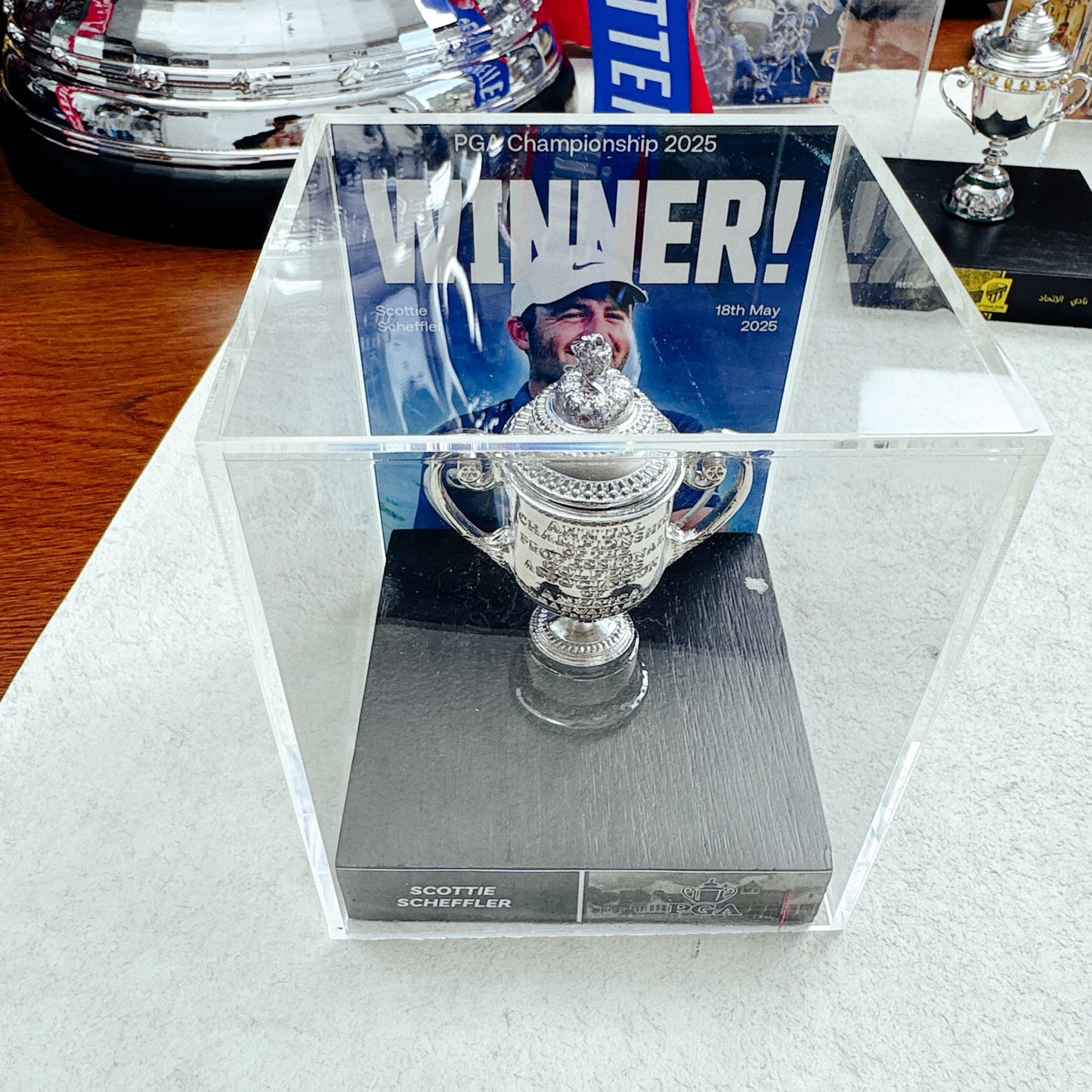 PGA Championship Trophy Display Case