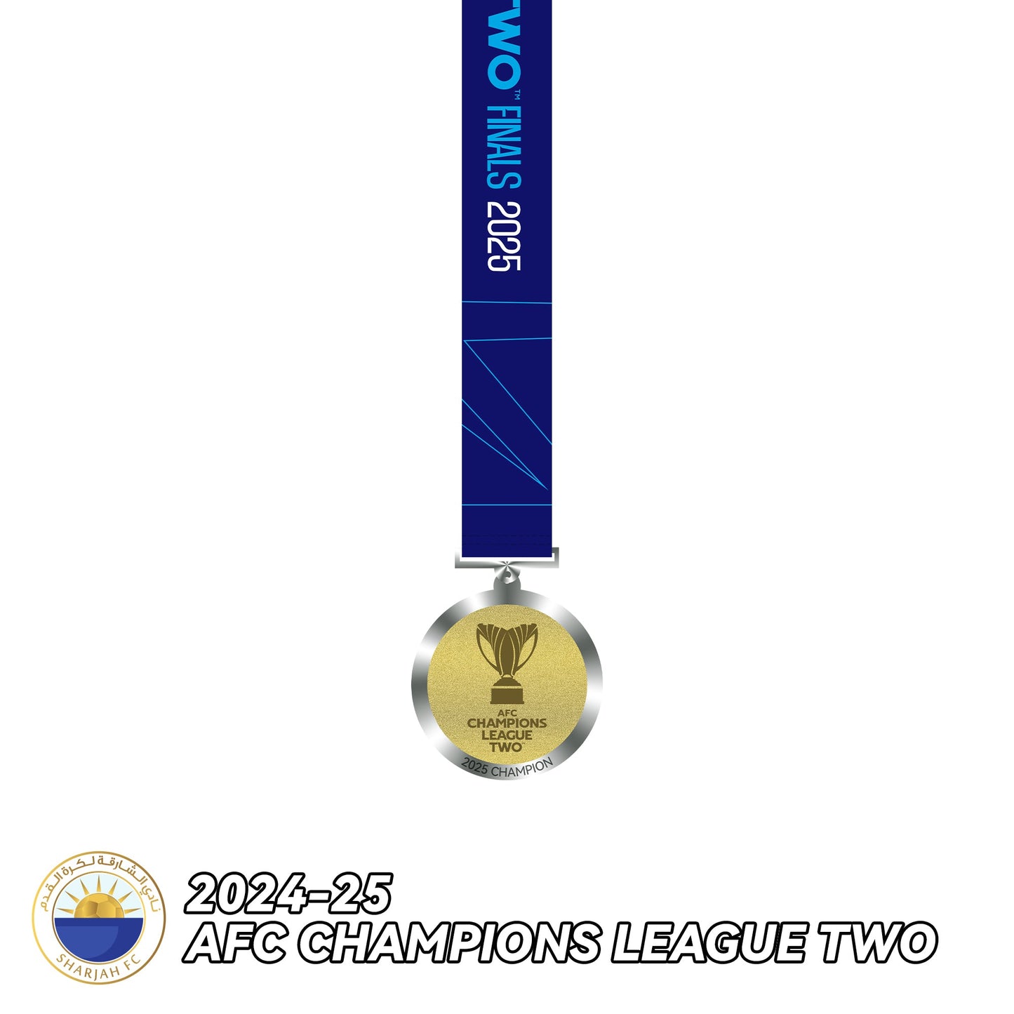 2024-25 Sharjah AFC Champions League Two Champions Medal Frame(Medal Included)