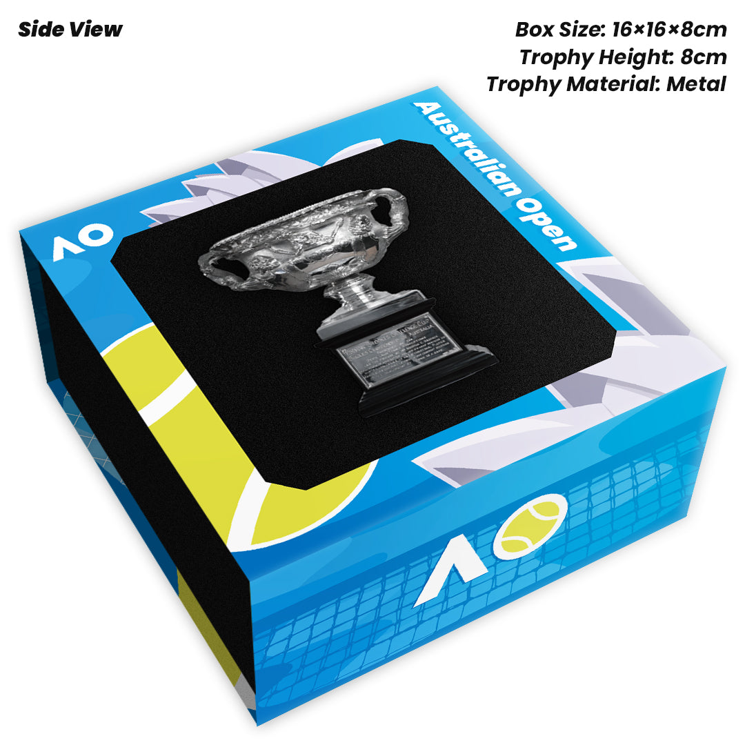 Tennis Trophy Box Men Grand Slam Set Metal Trophy 8cm