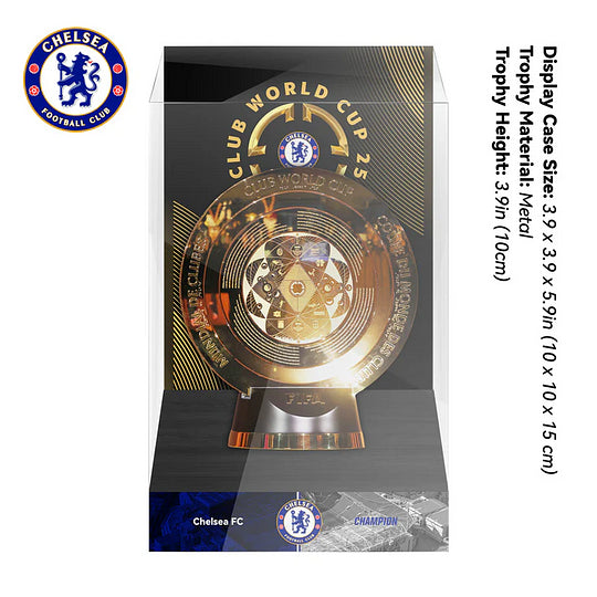 Chelsea 2025 FIFA Club World Cup Championship Trophy Display Case