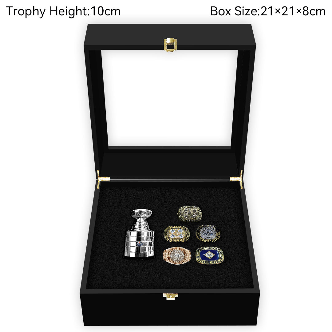 Edmonton Oilers NHL Trophy And Ring Box