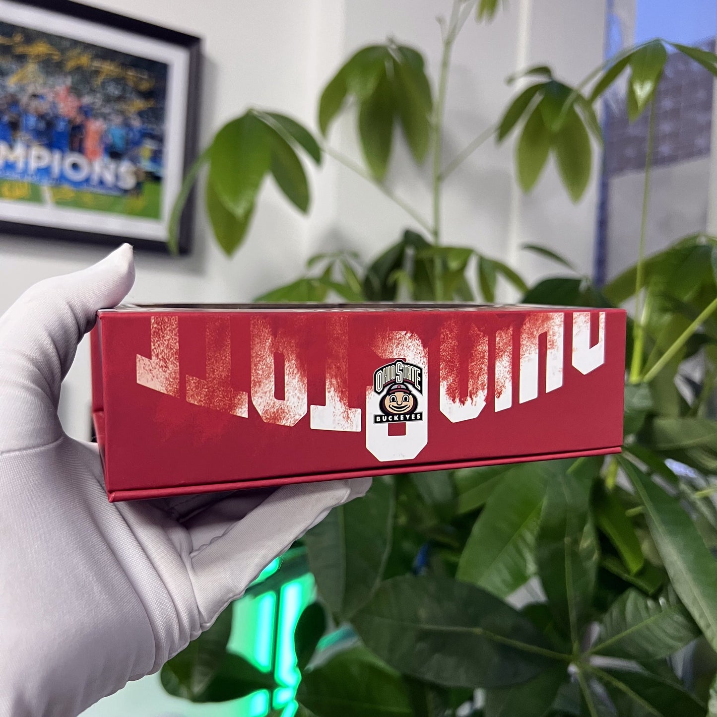 OSU Ohio State Buckeyes College Football National Championship NCAA Ring & Trophy Box