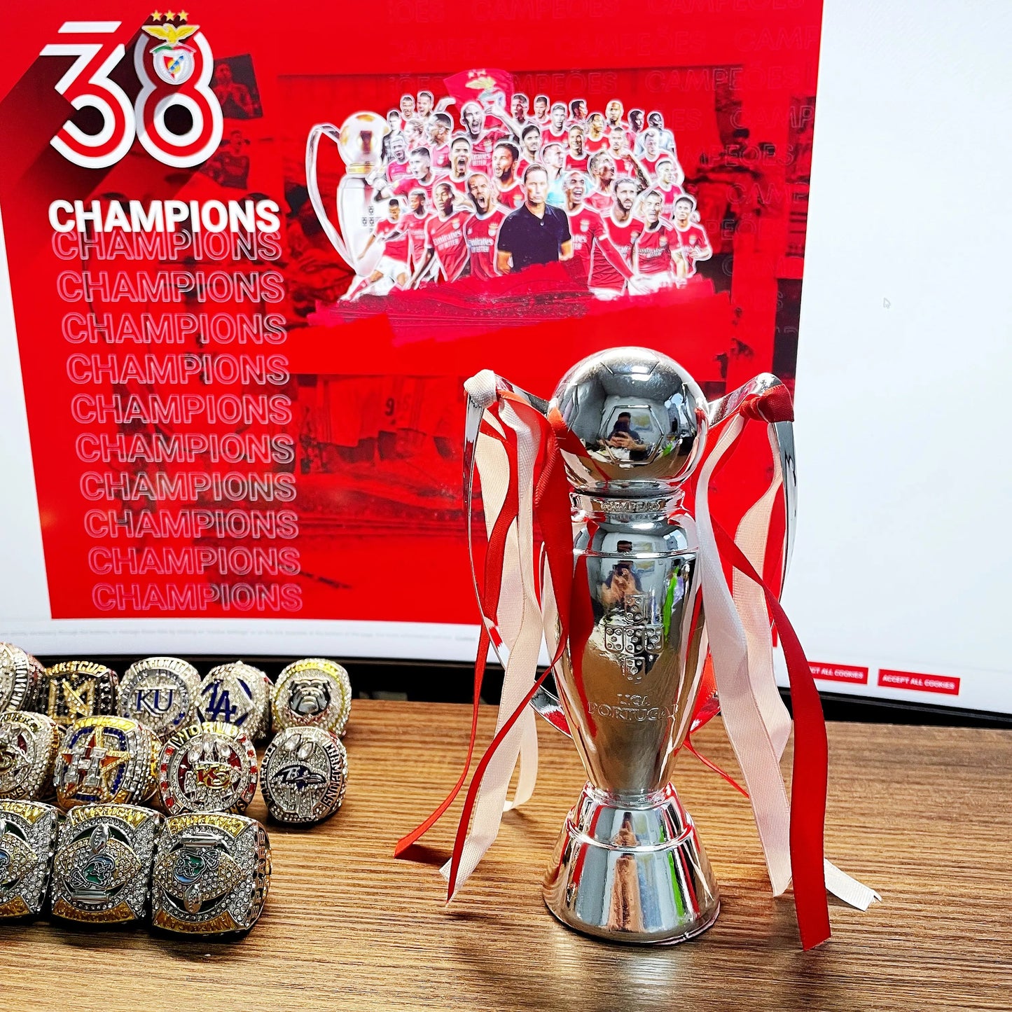 Primeira Liga Portugal Football Championship Trophy Sporting CP FC Porto SL Benfica Boavista Belenenses