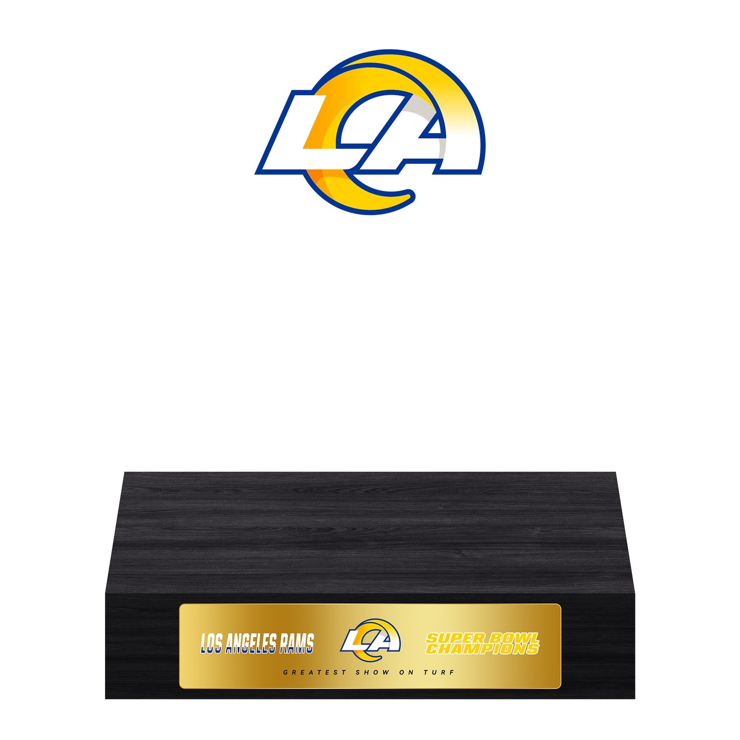 Los Angeles Rams Super Bowl Championship Trophy Ring Display Case