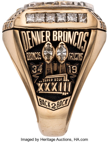 1998 Denver Broncos Super Bowl Championship Ring