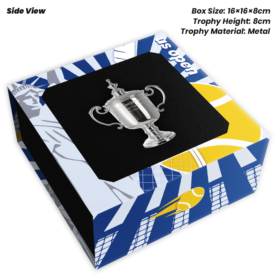 Tennis Trophy Box Men Grand Slam Set Metal Trophy 8cm