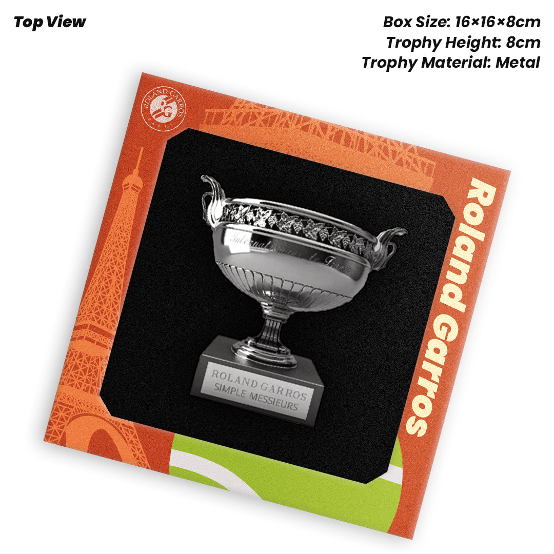 Tennis Trophy Box Men Grand Slam Set Metal Trophy 8cm