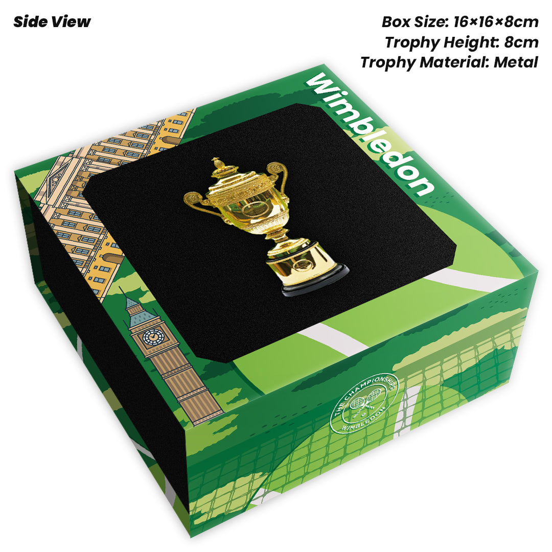 Tennis Trophy Box Men Grand Slam Set Metal Trophy 8cm