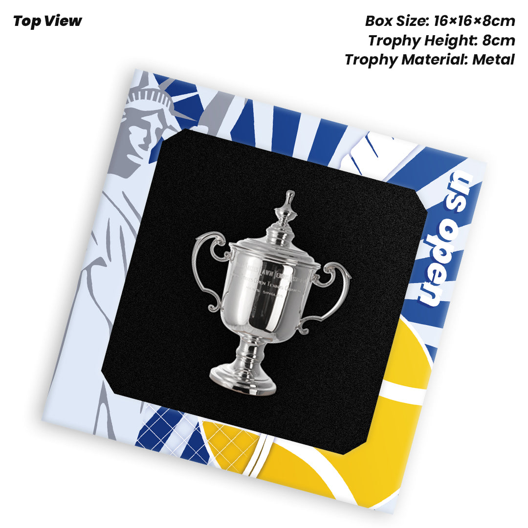 Tennis Trophy Box Men Grand Slam Set Metal Trophy 8cm