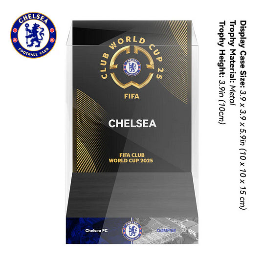Chelsea 2025 FIFA Club World Cup Championship Trophy Display Case