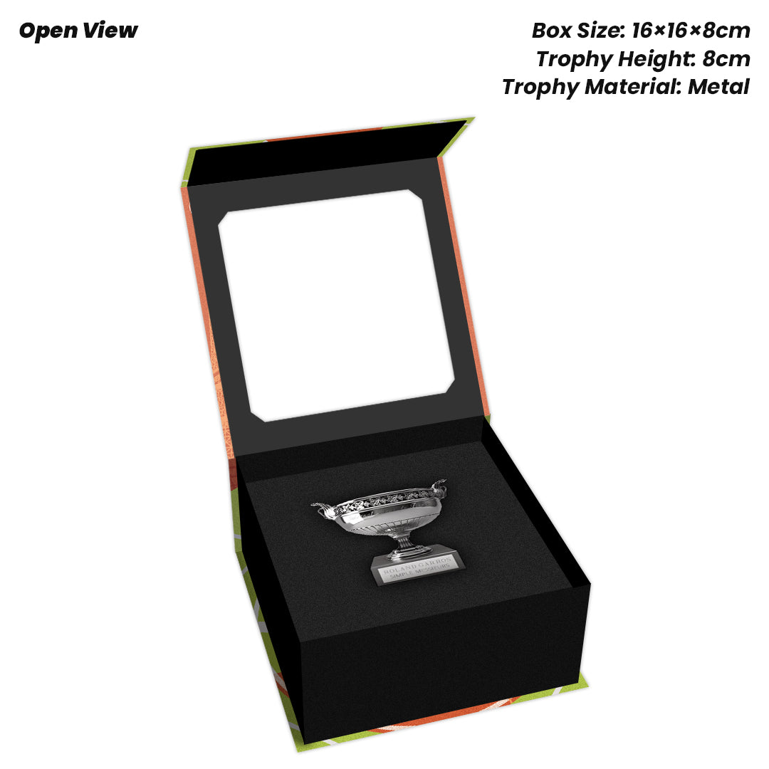 Tennis Trophy Box Men Grand Slam Set Metal Trophy 8cm