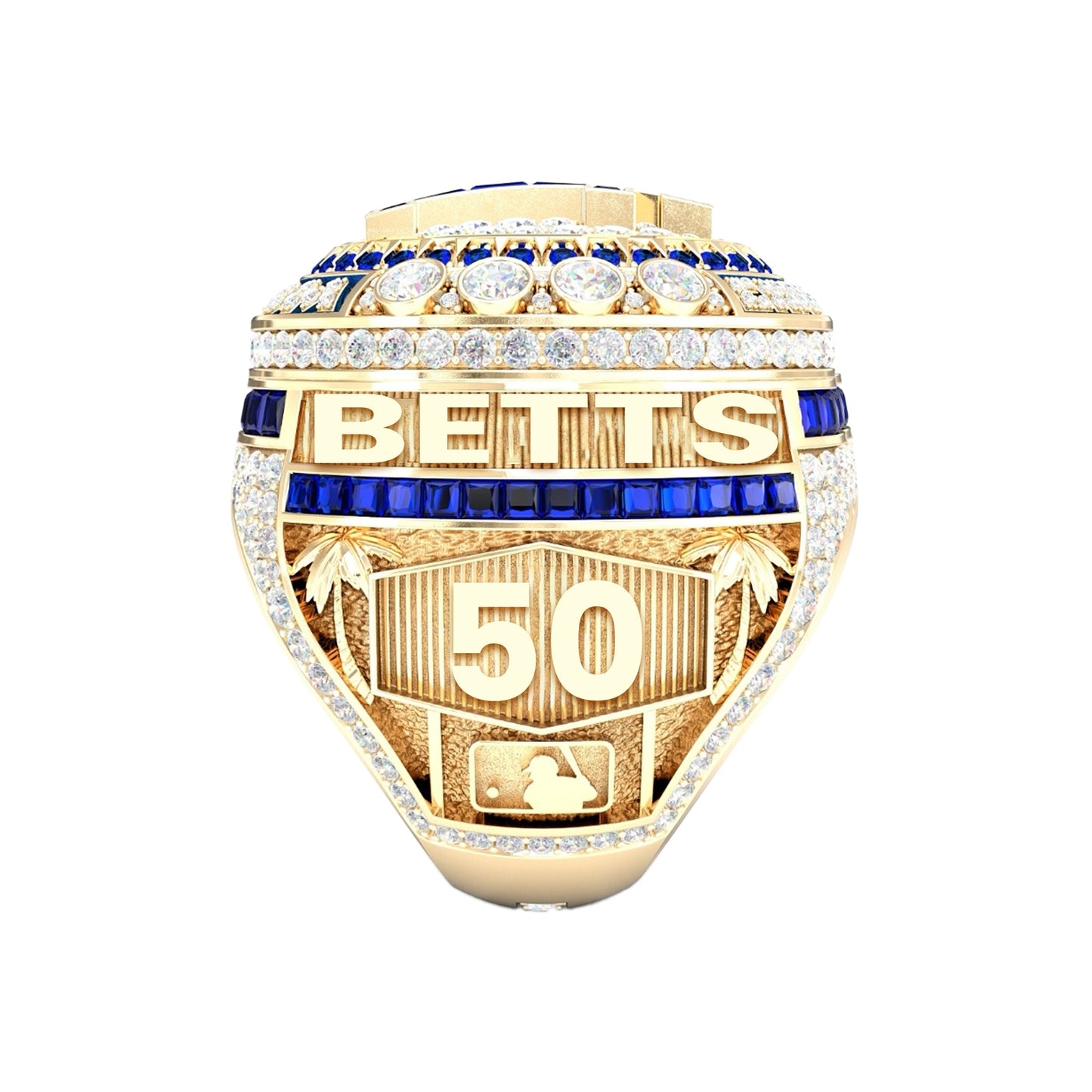 2024 Los Angeles Dodgers World Series Championship Freeman & Betts 2 Rings Box