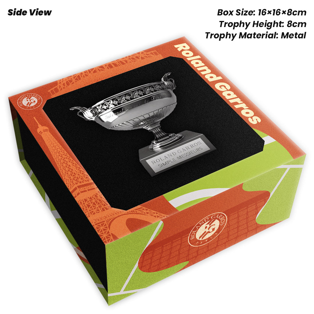 Tennis Trophy Box Men Grand Slam Set Metal Trophy 8cm