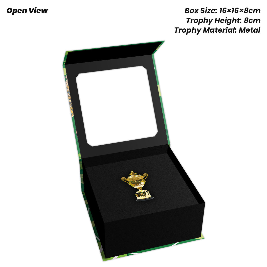 Tennis Trophy Box Men Grand Slam Set Metal Trophy 8cm
