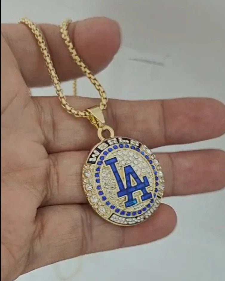 2024 LA Los Angeles Dodgers WS World Series CHAMPIONSHIP Ring Necklace 29