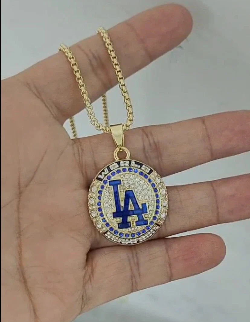 2024 LA Los Angeles Dodgers WS World Series CHAMPIONSHIP Ring Necklace 29
