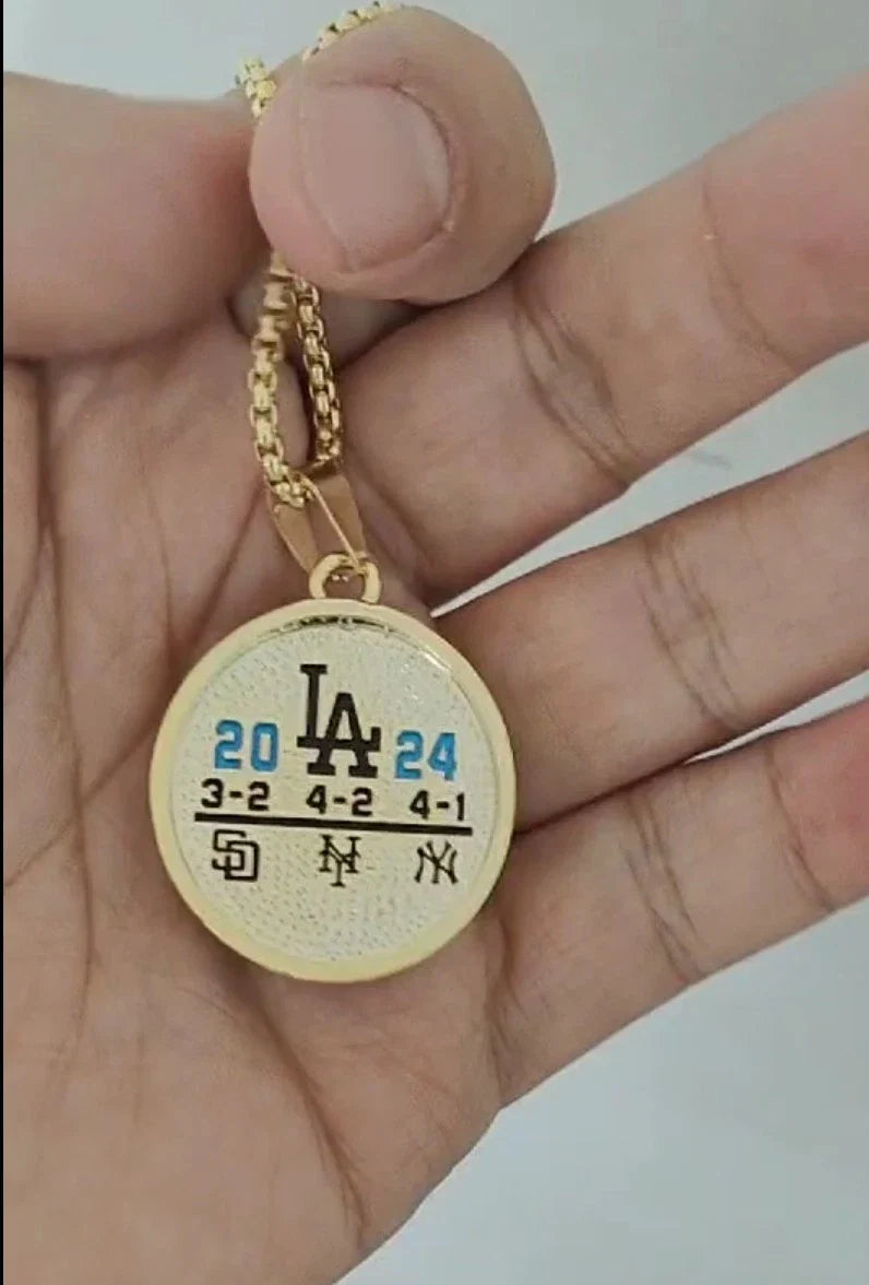 2024 LA Los Angeles Dodgers WS World Series CHAMPIONSHIP Ring Necklace 29