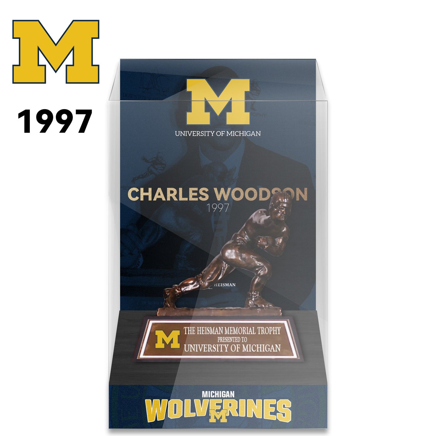 NCAA Heisman All Years 8cm Trophy Display Case
