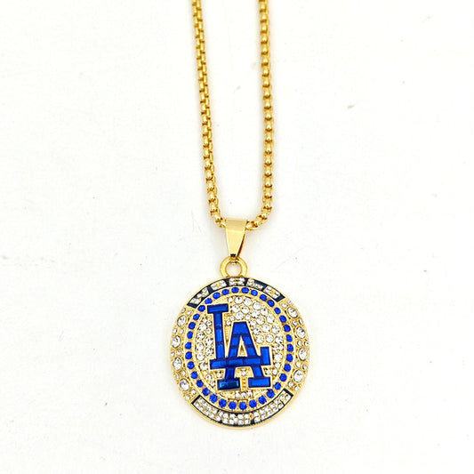 2024 LA Los Angeles Dodgers WS World Series CHAMPIONSHIP Ring Necklace 29