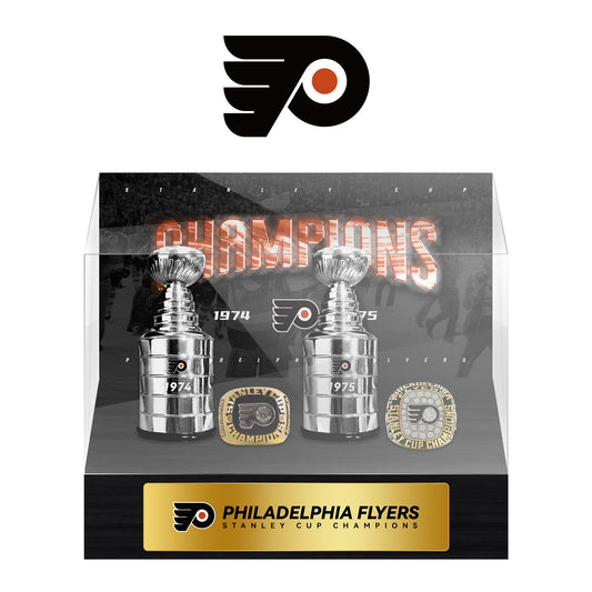 Philadelphia Flyers NHL Trophy And Ring Display Case
