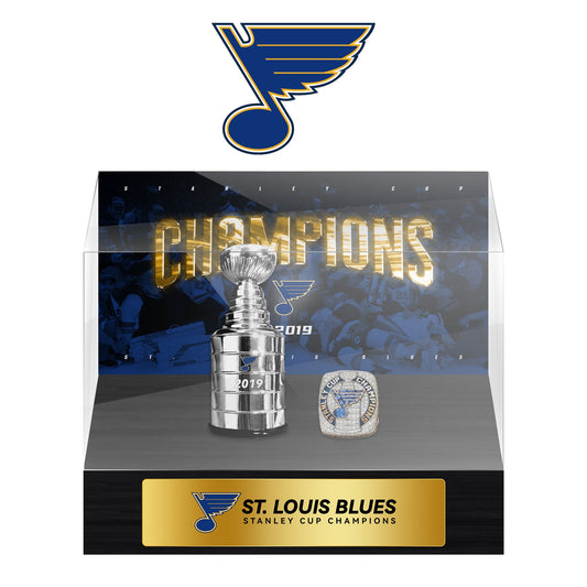 St. Louis Blues NHL Trophy And Ring Display Case
