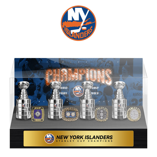 New York Islanders NHL Trophy And Ring Display Case