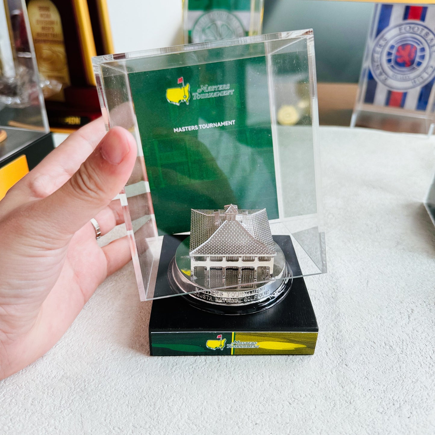 Masters Tournament Championship Trophy Display Case