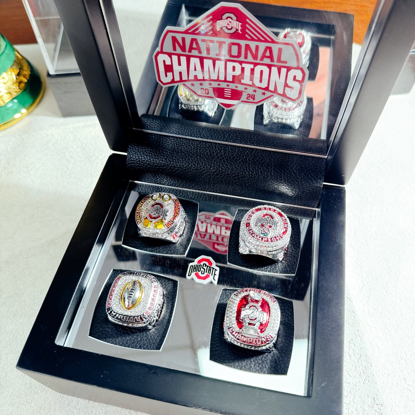 [Guesswork Version]Ohio State Buckeyes 4 Championship Rings Set