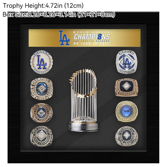 Los Angeles Dodgers MLB Trophy And Ring Box【Trophy and Rings Included】
