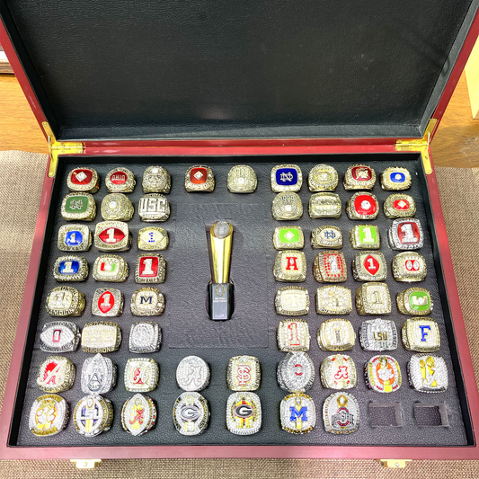 NCAA Championship 60 Rings And Trophy Gift Box (1964-2024 years)