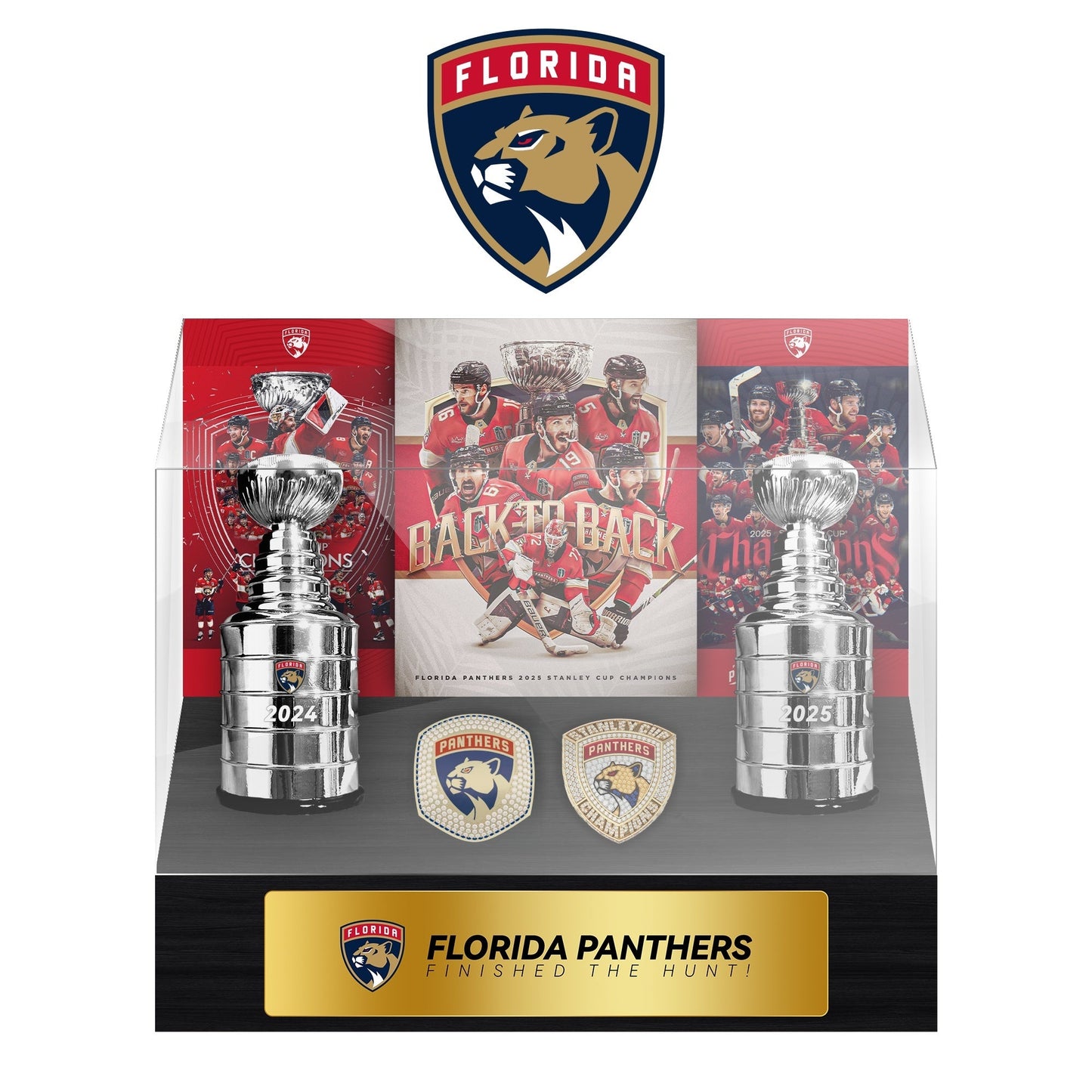 Florida Panthers NHL Trophy And Ring Display Case