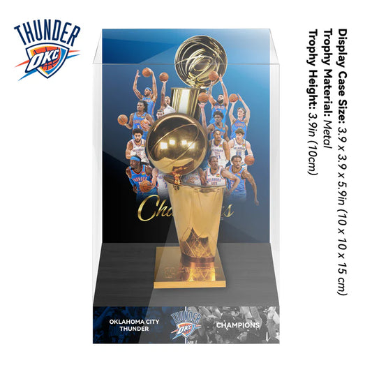 2025 Oklahoma City Thunder NBA Trophy Display Case Set