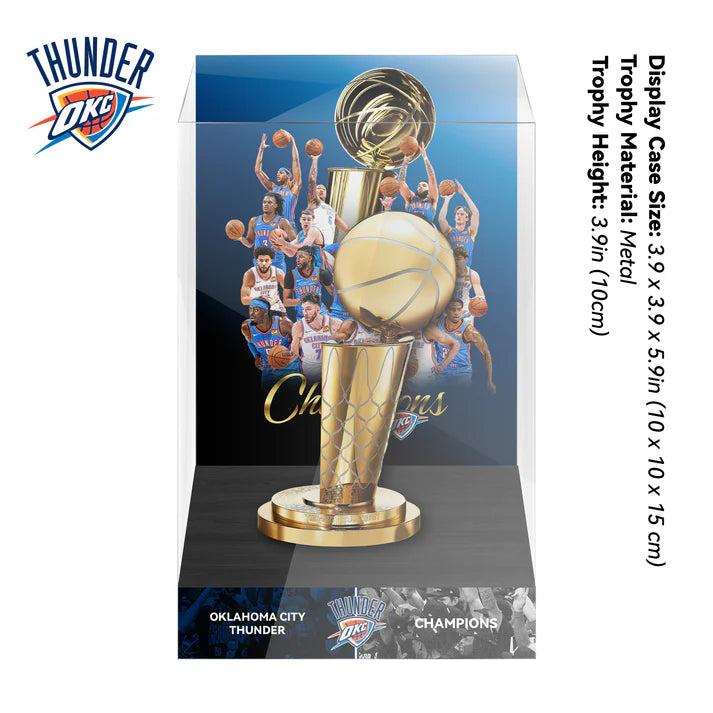 2025 Oklahoma City Thunder NBA Trophy Display Case Set