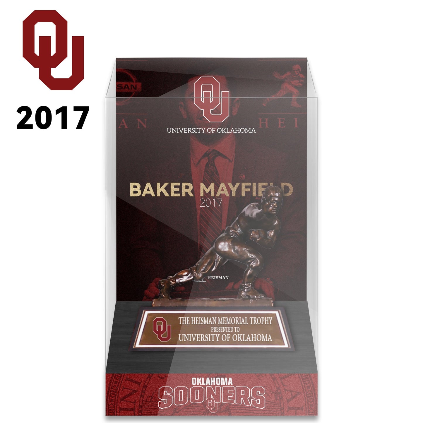 NCAA Heisman All Years 8cm Trophy Display Case