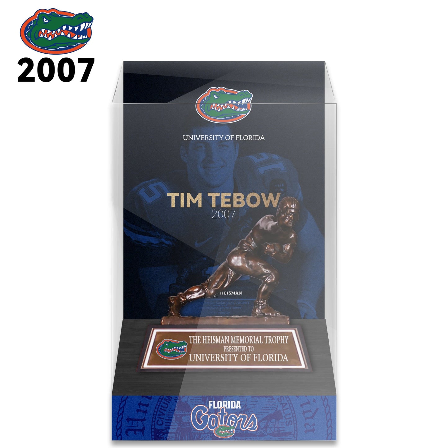 NCAA Heisman All Years 8cm Trophy Display Case