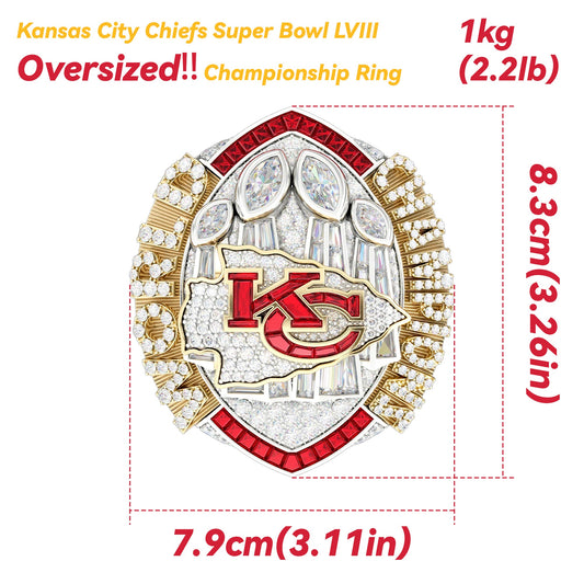 [Oversized!]Kansas City Chiefs Super BowI LVllI Championship Ring