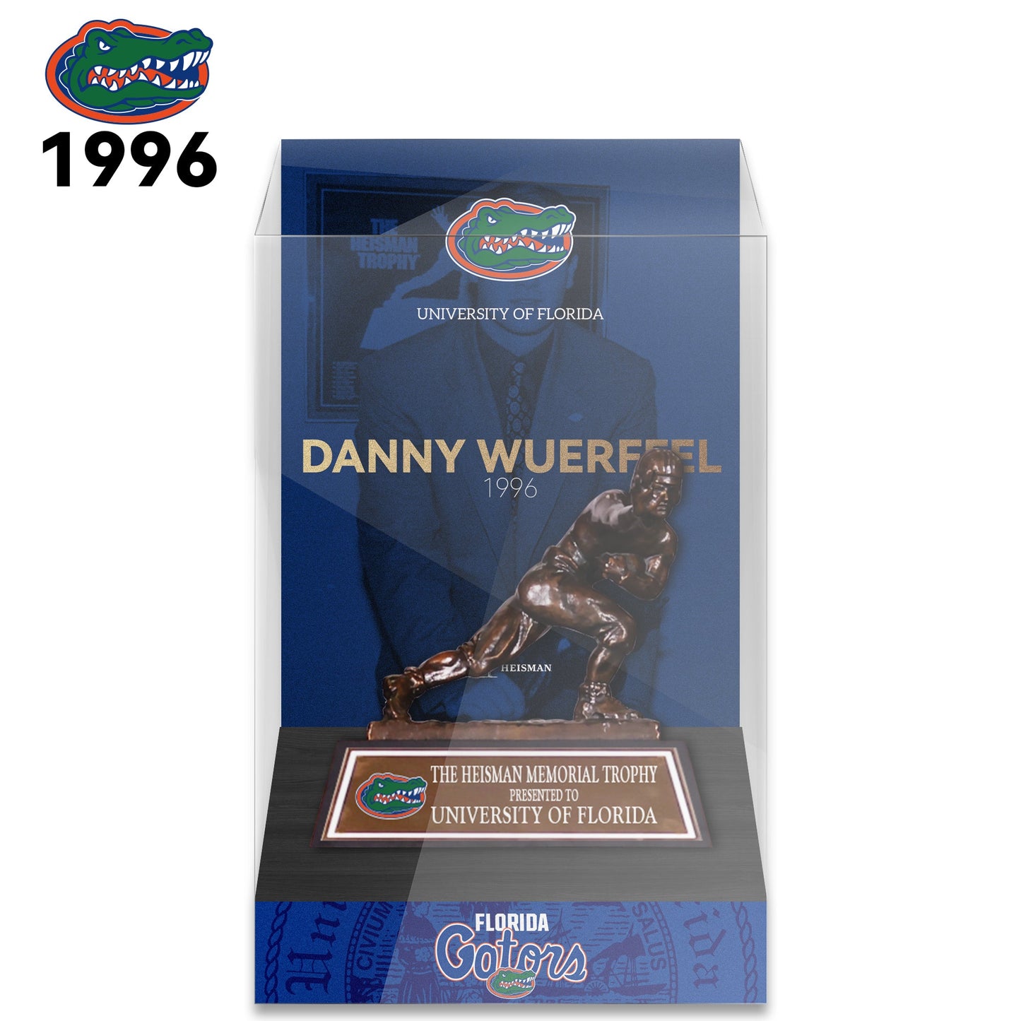 NCAA Heisman All Years 8cm Trophy Display Case