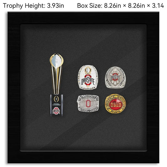 Ohio State Buckeyes College CFP National Championship NCAA Trophy&Ring Box
