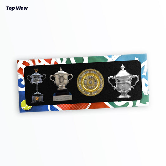 Tennis Trophy Box Women Grand Slam Set Metal Trophy 8cm